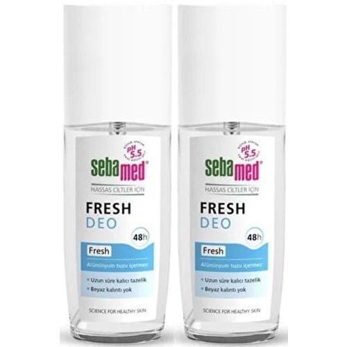 Sebamed Deodorant Sprey 75 ML Fresh (2 Li Set)