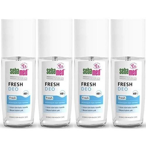 Sebamed Deodorant Sprey 75 ML Fresh (4 Lü Set)