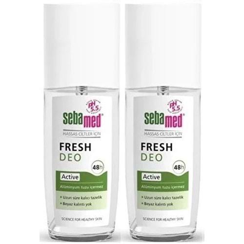 Sebamed Deodorant Sprey 75 ML Fresh Active (2 Li Set)