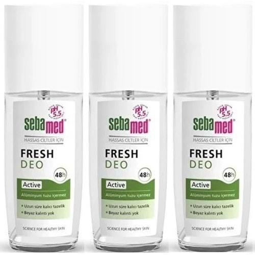 Sebamed Deodorant Sprey 75 ML Fresh Active (3 Lü Set)