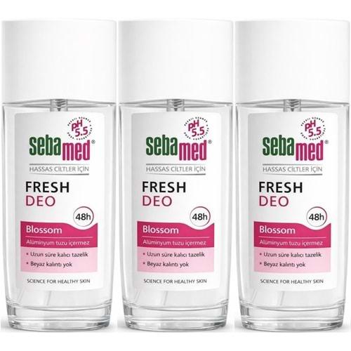 Sebamed Deodorant Sprey 75 ML Fresh Blossom (3 Lü Set)