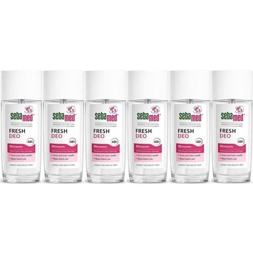 Sebamed Deodorant Sprey 75 ML Fresh Blossom (6 Lı Set)