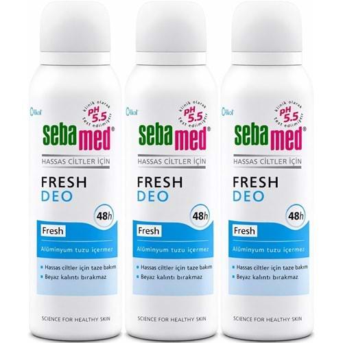 Sebamed Deodorant Aerosol 150 ML Fresh (3 Lü Set)