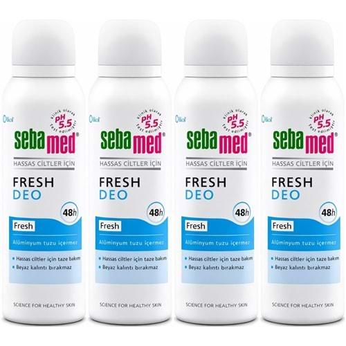 Sebamed Deodorant Aerosol 150 ML Fresh (4 Lü Set)