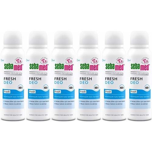 Sebamed Deodorant Aerosol 150 ML Fresh (6 Lı Set)