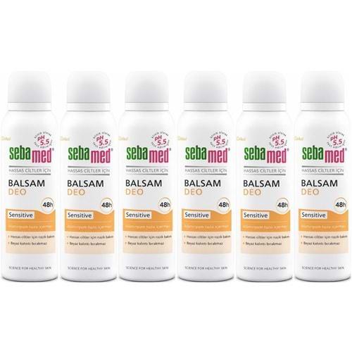 Sebamed Deodorant Aerosol 150 ML Balsam - Sensitive/Hassas (6 Lı Set)