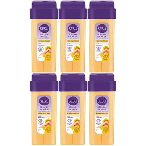Sesu Roll-On Sir Ağda 100ML Sarı Normal Cilt (6 Lı Set)