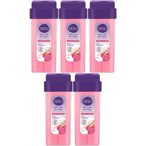 Sesu Roll-On Sir Ağda 100ML Pembe Hassas Cilt (5 Li Set)