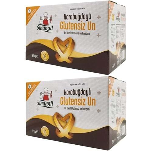 Sinangil Glutensiz Un 10KG (10000GR) Kutu Karabuğdaylı (2PK*5Kg)