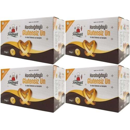 Sinangil Glutensiz Un 20KG (20000GR) Kutu Karabuğdaylı (4PK*5Kg)