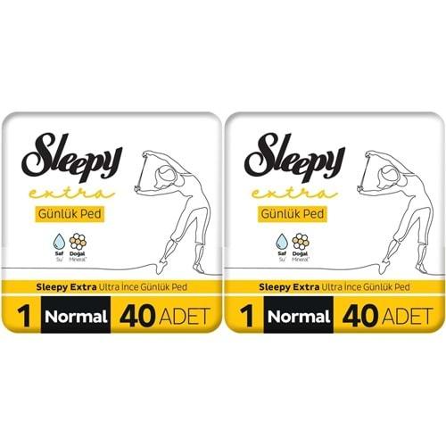 Sleepy Extra Günlük Ped Normal 80 Adet Mega Pk (2PK*40)