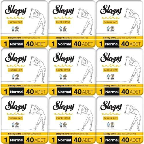 Sleepy Extra Günlük Ped Normal 360 Adet Mega Pk (9PK*40)