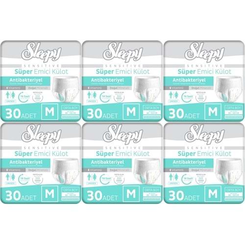 Sleepy Hasta Bezi Yetişkin Emici Külot M - Orta - Medium 180 Adet (6PK*30)