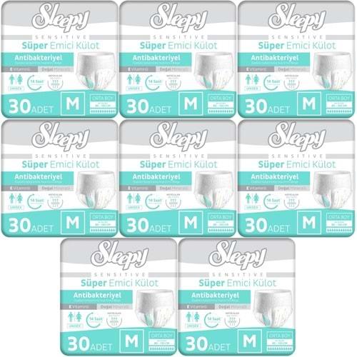 Sleepy Hasta Bezi Yetişkin Emici Külot M - Orta - Medium 240 Adet (8PK*30)