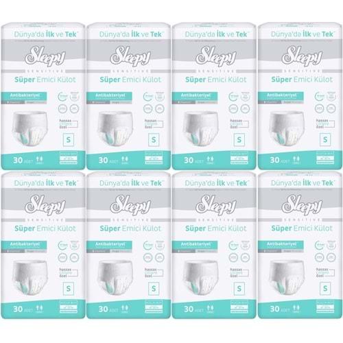 Sleepy Hasta Bezi Yetişkin Emici Külot S - Küçük - Small 240 Adet (8PK*30)