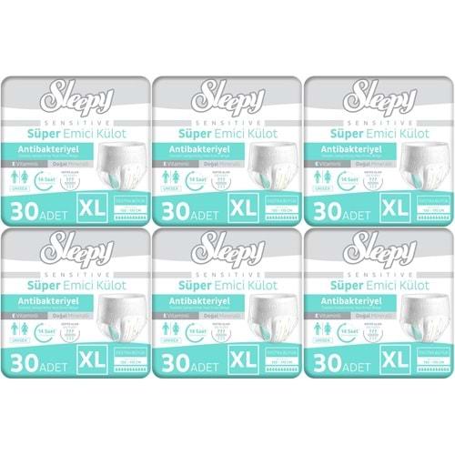 Sleepy Hasta Bezi Yetişkin Emici Külot XL - Ekstra Büyük - Extra Large 180 Adet (6PK*30)