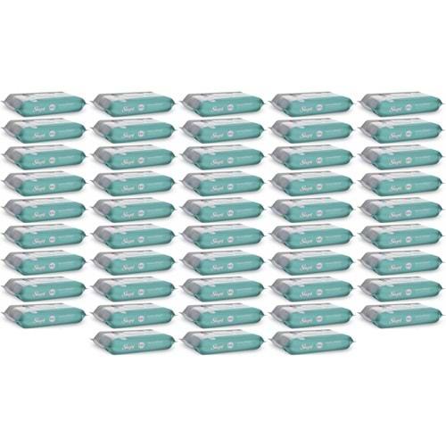 Sleepy Perine Bölgesi ve Vücut Temizleme Islak Mendil Havlu 50 Yaprak (Ebat 4XL) (48 Li Set)