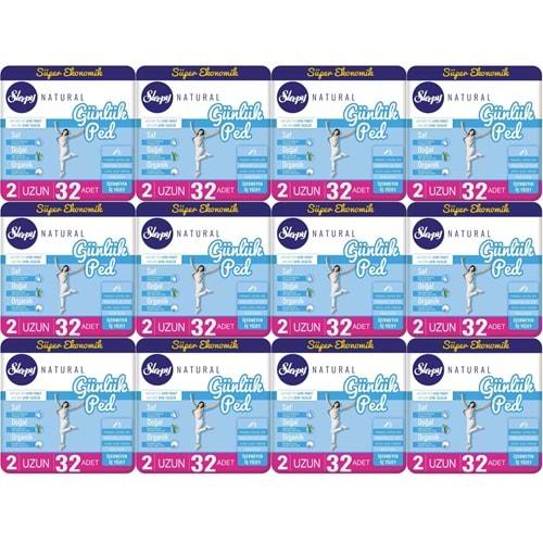 Sleepy Natural Günlük Ped Uzun 384 Adet Süper Ekonomik Pk (12PK*32)
