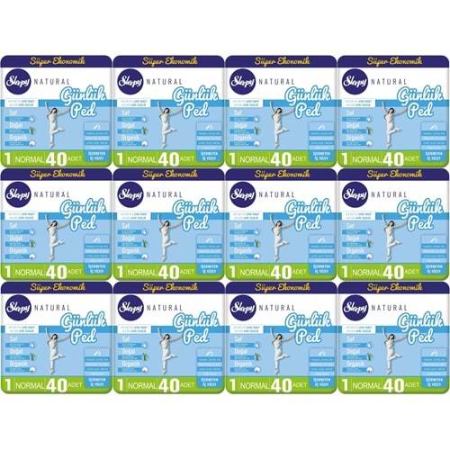 Sleepy Natural Günlük Ped Normal 480 Adet Süper Ekonomik Pk (12PK*40)