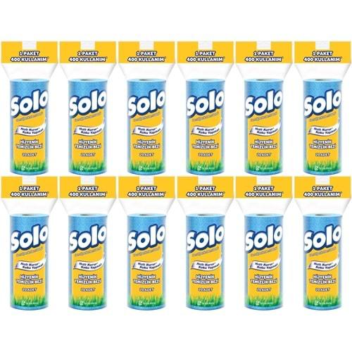 Solo Hijyenik Temizlik Bezi (İç adet 20 Li) (Kokusuz ve Hızla Kuruyan) (12 Li Set)