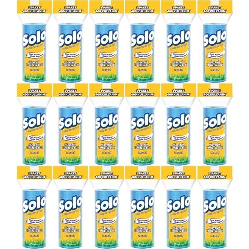 Solo Hijyenik Temizlik Bezi (İç adet 20 Li) (Kokusuz ve Hızla Kuruyan) (18 Li Set)