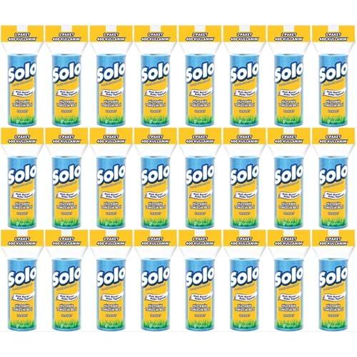 Solo Hijyenik Temizlik Bezi (İç adet 20 Li) (Kokusuz ve Hızla Kuruyan) (24 Lü Set)