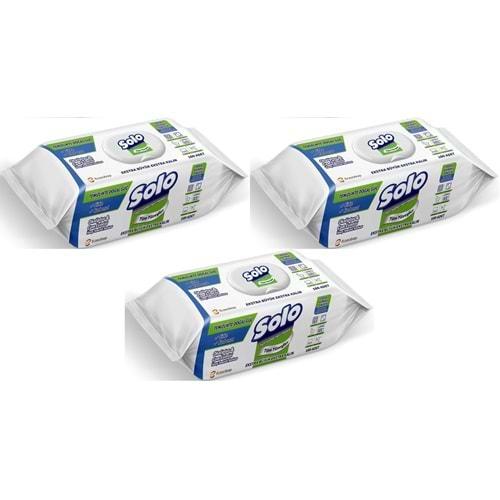 Solo Yüzey Temizlik Havlusu - Mendili 100 Yaprak Okaliptus & Çam Esintisi (3 Lü Set) 300 Yaprak