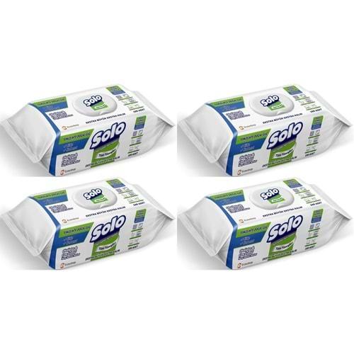 Solo Yüzey Temizlik Havlusu - Mendili 100 Yaprak Okaliptus & Çam Esintisi (4 Lü Set) 400 Yaprak