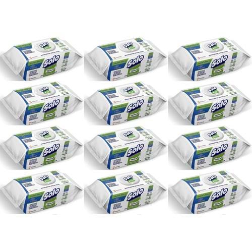 Solo Yüzey Temizlik Havlusu - Mendili 100 Yaprak Okaliptus & Çam Esintisi (12 Li Set) 1200 Yaprak