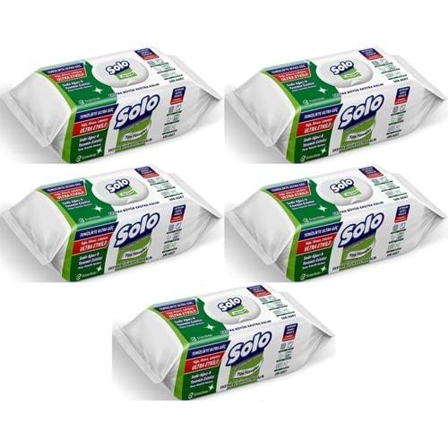 Solo Yüzey Temizlik Havlusu - Mendili 100 Yaprak Sedir Ağacı & Yasemin Esintisi (5 Li Set) 500 Yprk