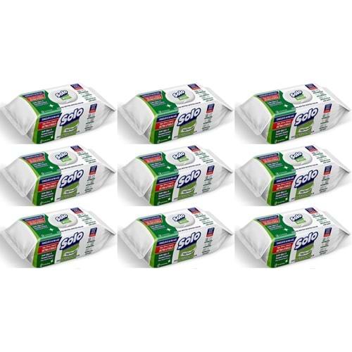 Solo Yüzey Temizlik Havlusu - Mendili 100 Yaprak Sedir Ağacı & Yasemin Esintisi (9 Lu Set) 900 Yprk