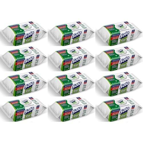 Solo Yüzey Temizlik Havlusu - Mendili 100 Yaprak Sedir Ağacı & Yasemin Esintisi (12 Li Set) 1200 Ypk