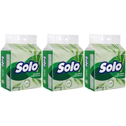 Solo Asılabilir Kağıt Havlu 1 Paket (1PK= 7 Rulo) Hijyenik ve Pratik Kullanım İçin Uygun (3 Lü Set)