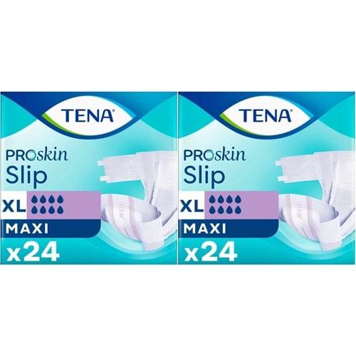 Tena Proskin Slip Maxi Bel Bantlı Yetişkin Bezi XL - Ekstra Large - Extra Large 48 Adet