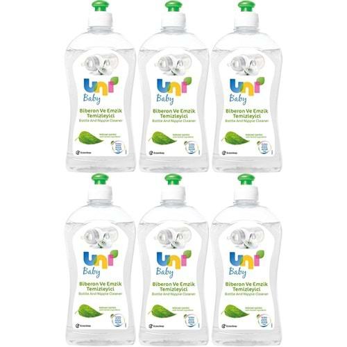 Uni Baby Biberon ve Emzik Temizleyici 500ML (6 Lı Set)