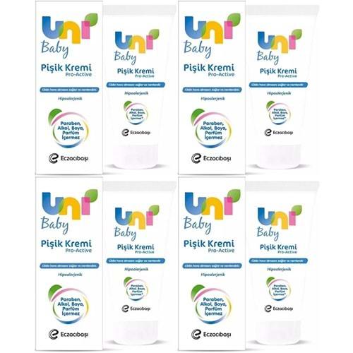 Uni Baby Pişik Kremi 75ML (4 Lü Set)