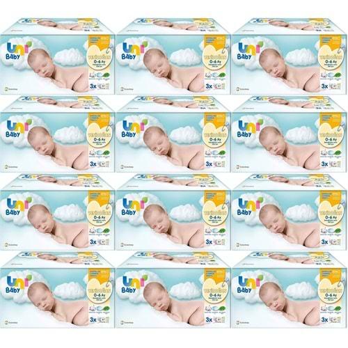 Uni Baby Islak Havlu Hassas Yeni Doğan 40 Yaprak (36Lı Set) 1440 Yaprak (Narin Ciltler için)(12PK*3)