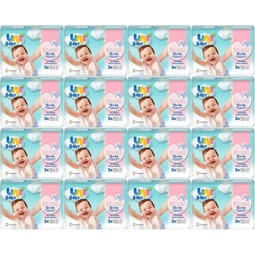 Uni Baby Islak Havlu Mendil İlk Adım 52 Yaprak (48 Li Set) 2496 Yaprak (16PK*3)