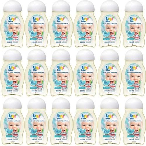 Uni Baby Bebek Saç ve Vücut Şampuanı 200ML Klasik (18 Li Set)