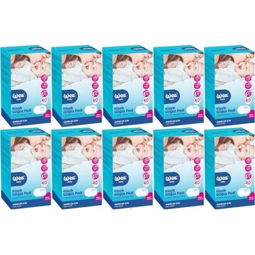 Wee Baby Klasik Göğüs Pedi (40 Lı) 400 Adet (10Pk*40)