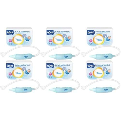 Wee Baby Burun Aspiratörü Nasal (Yeni Saklama Kabı Kutulu) (6 Lı Set) (WEE162)