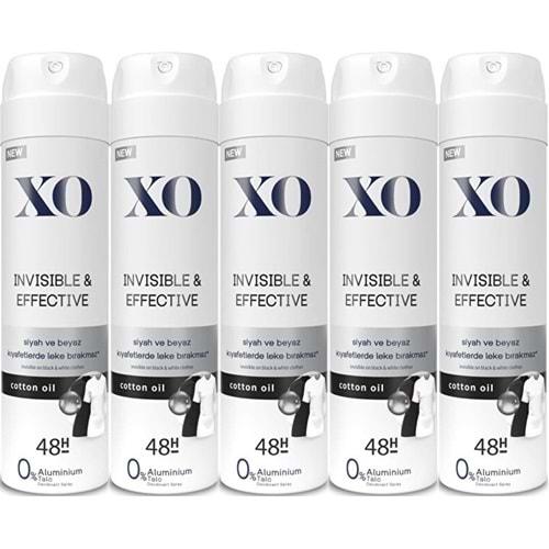 XO Deodorant 150ML Women-Kadın Invisible & Effective (5 Li Set)