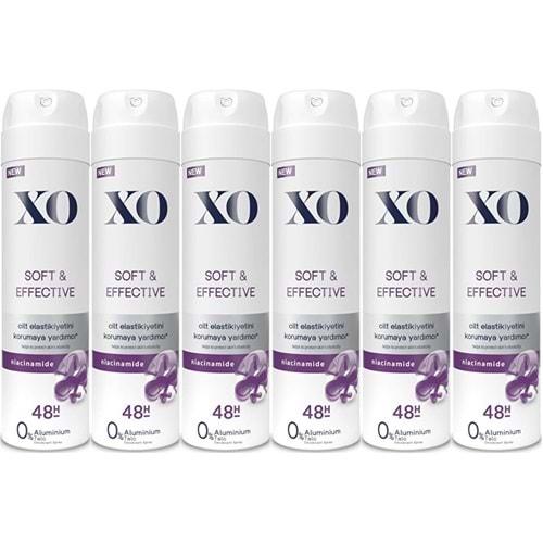 XO Deodorant 150ML Women-Kadın Soft & Effective (6 Lı Set)