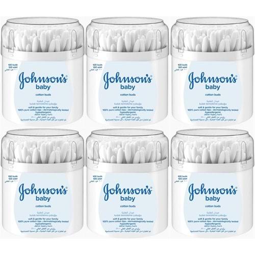 Johnsons Baby Kulak Temizleme Çubuğu 100 Adet (6 Lı Set)